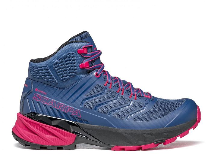 Scarpa Rush Mid Gtx Női Túrabakancs Kék Piros QY2796538